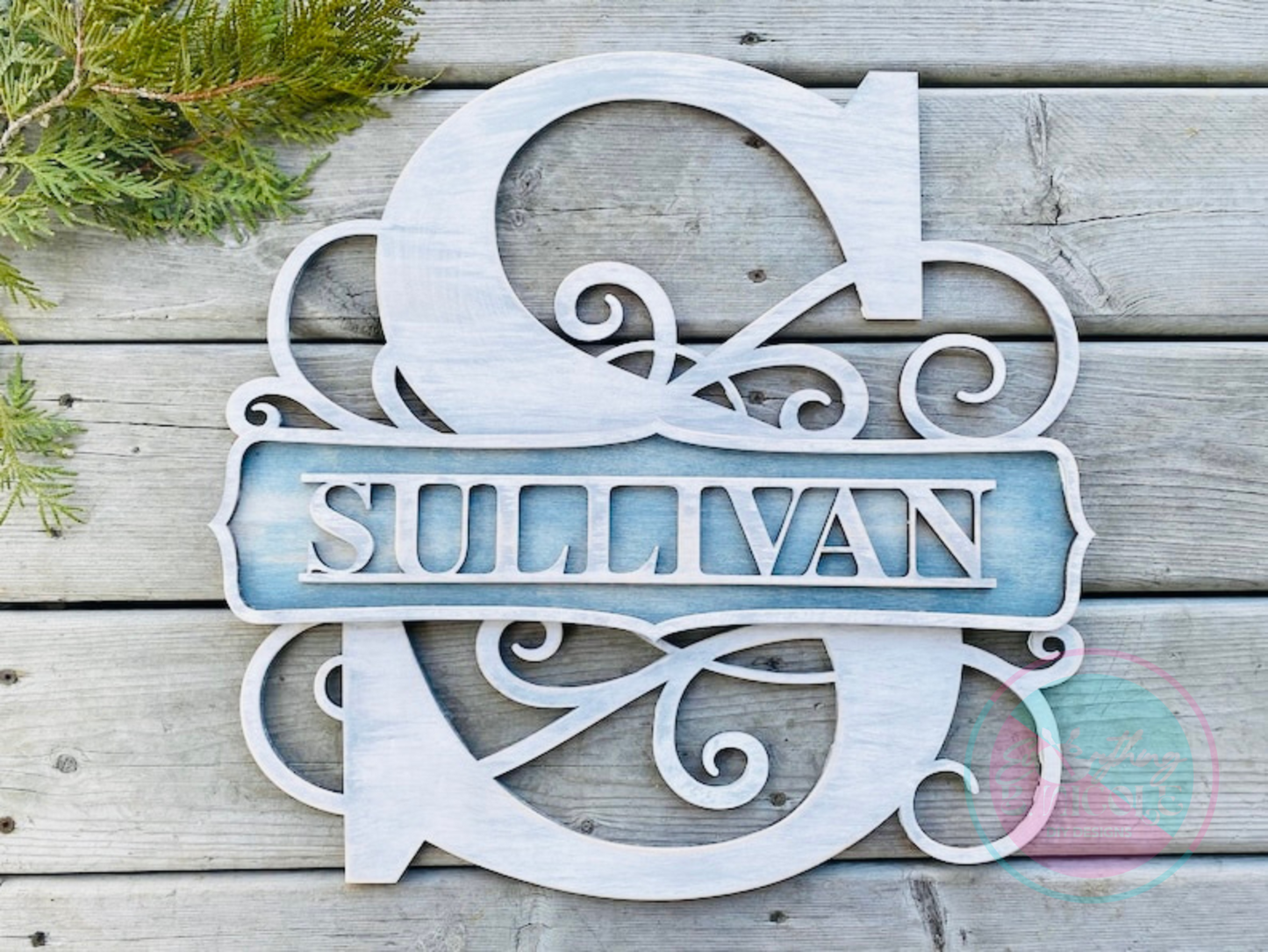 Custom Monogram Name Signs - 18" & 24"