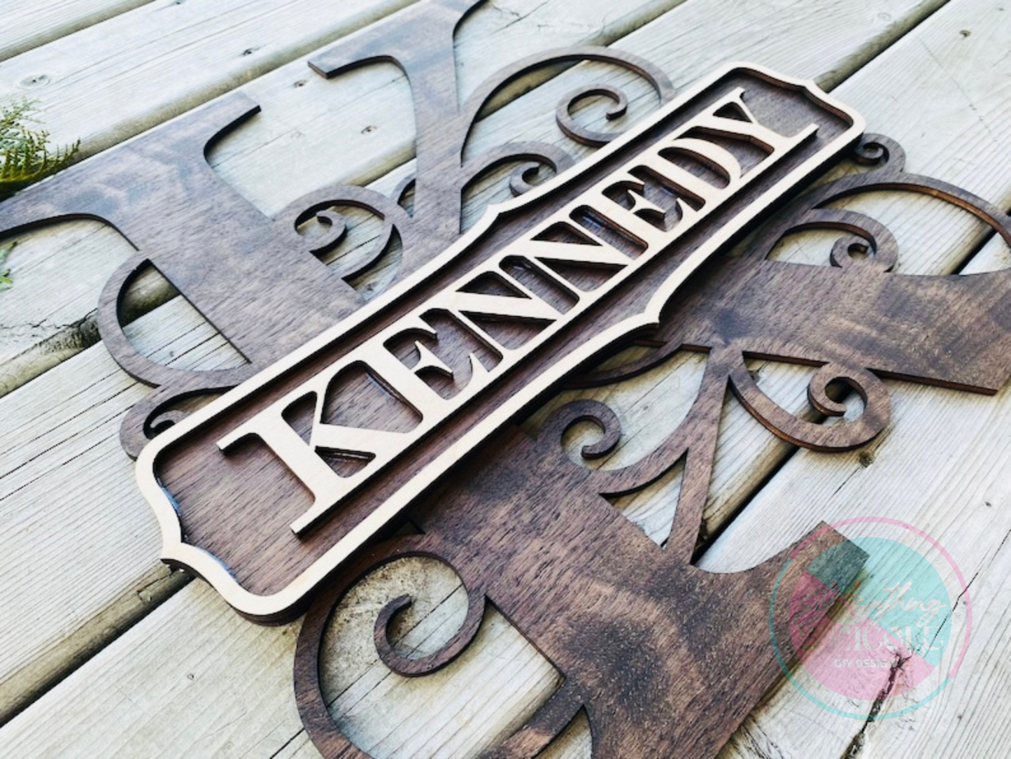 Custom Monogram Name Signs - 18" & 24"