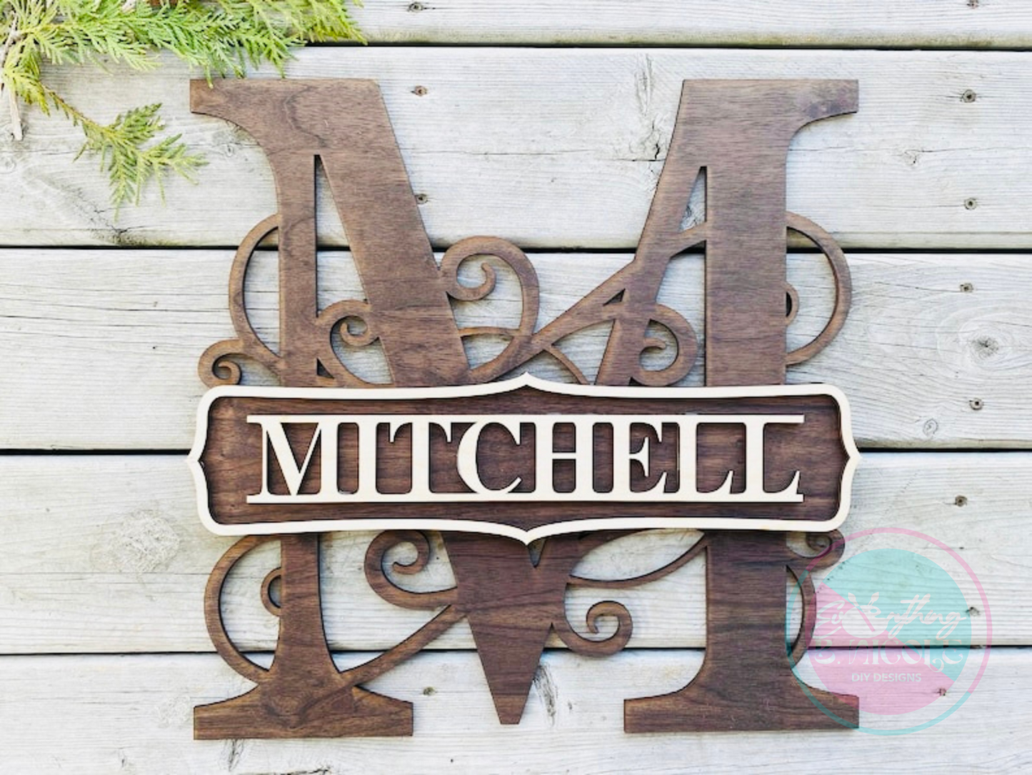 Custom Monogram Name Signs - 18" & 24"