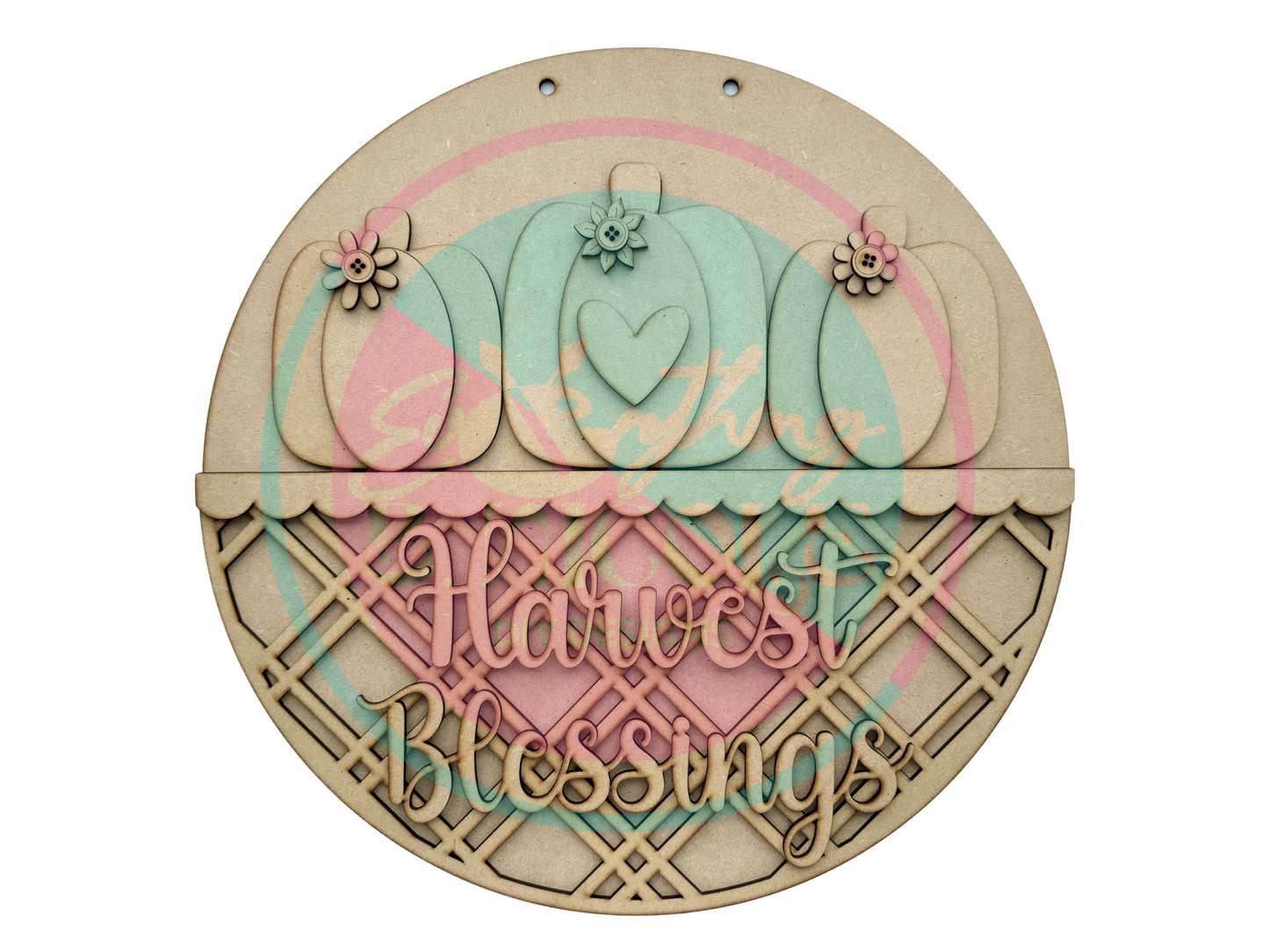 DIY Fall Harvest Blessings Door Hanger | 10.5" or 16"