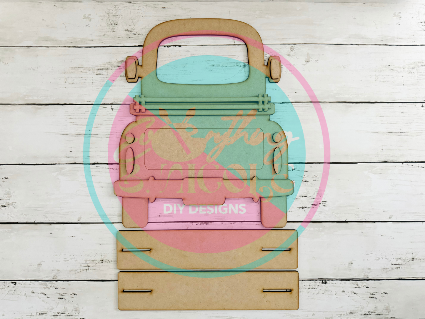 DIY Interchangeable Farmhouse Truck Base