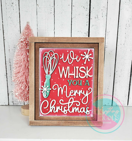 Christmas Baking Trio Sign Wood Blanks – DIY Holiday Signs - Set of 3