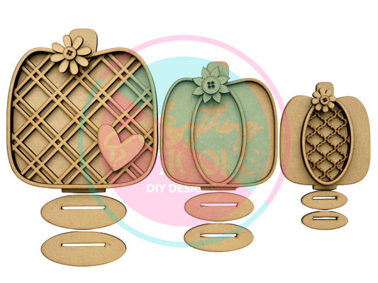 DIY Pumpkin Shelf Sitters (Set of 3)