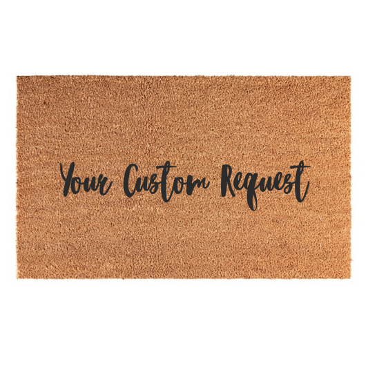 Custom Door Mat – Personalized Welcome Mat for Home, Porch, or Entryway